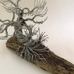 Wire On Wood 12